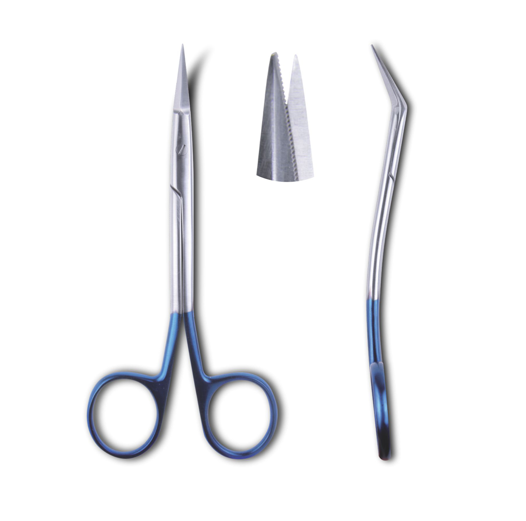 TC Dean Schere gezahnt doppelt gebogen 13.5 cm