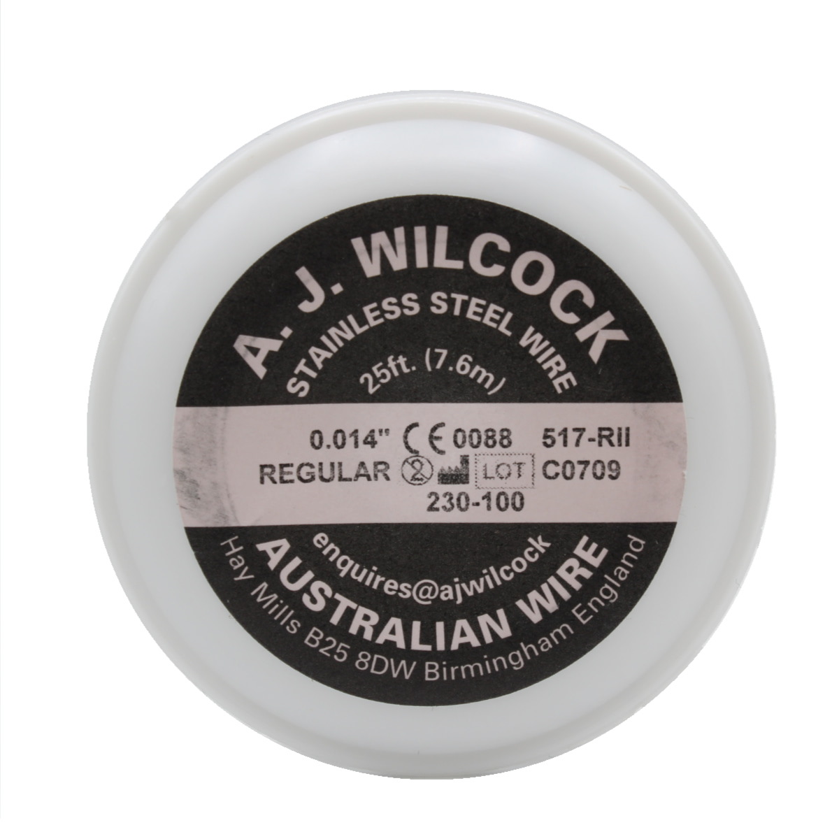 A. J. Wilcock Australian Wire Spule 25 ft. A. J. Wilcock Australian Wire Spule 25 ft.