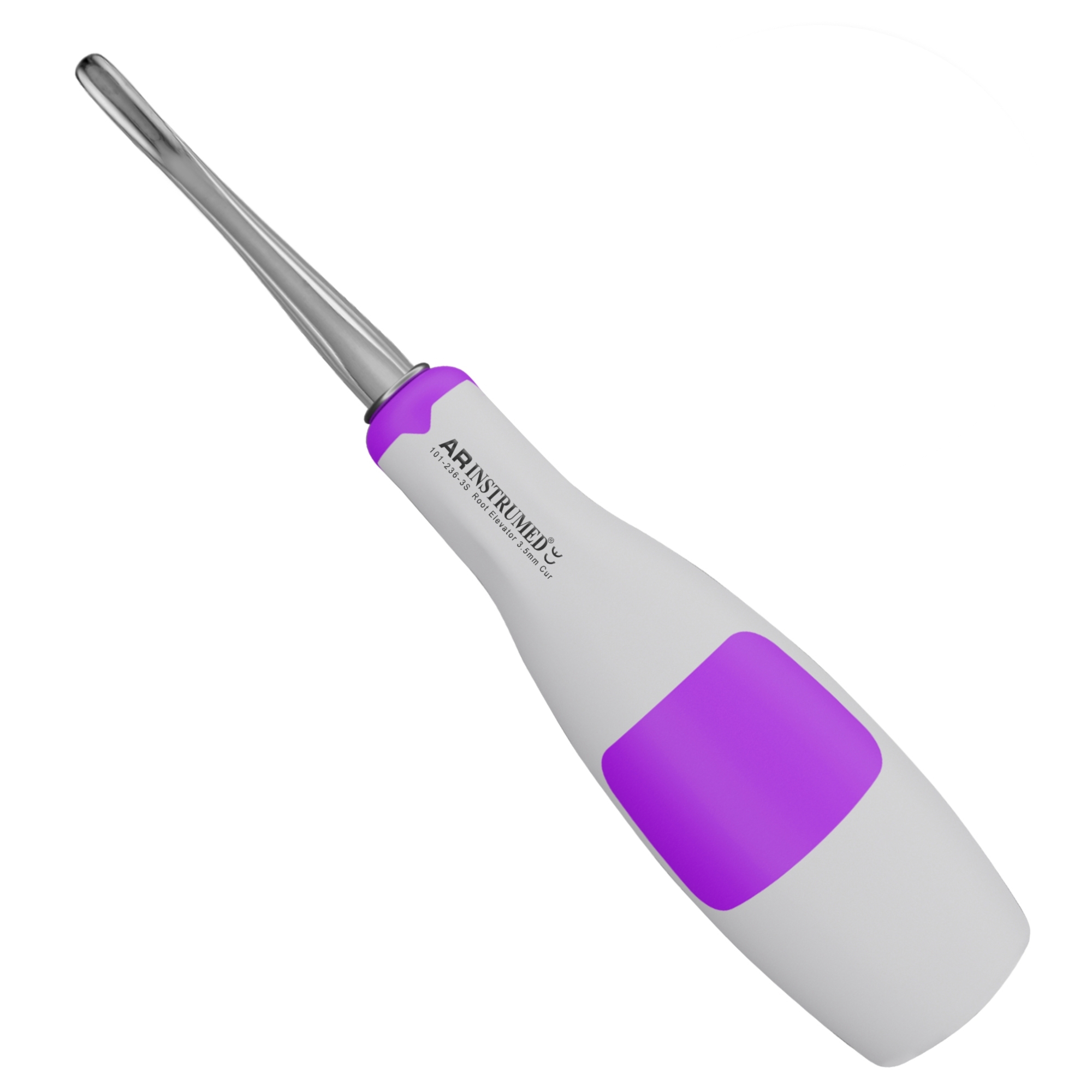 Wurzelheber AR Soft Bein gebogen 3.5 mm Griff lila