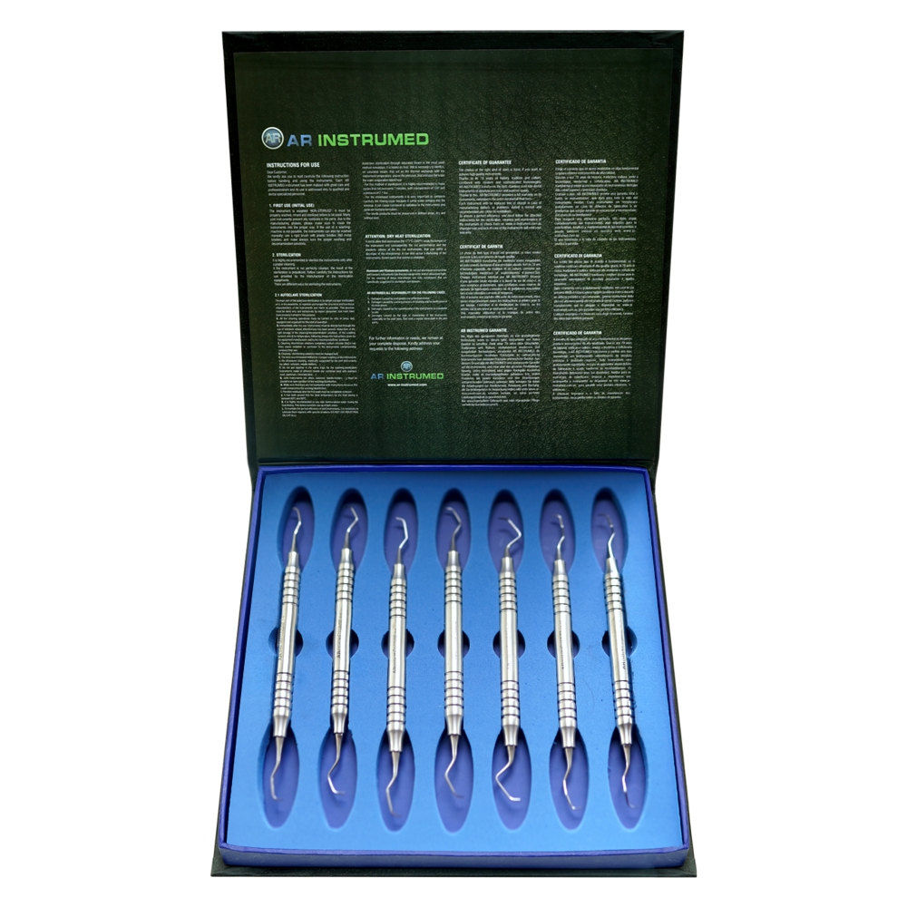 Gracey Küretten Set hohl 10 mm 7 Teile