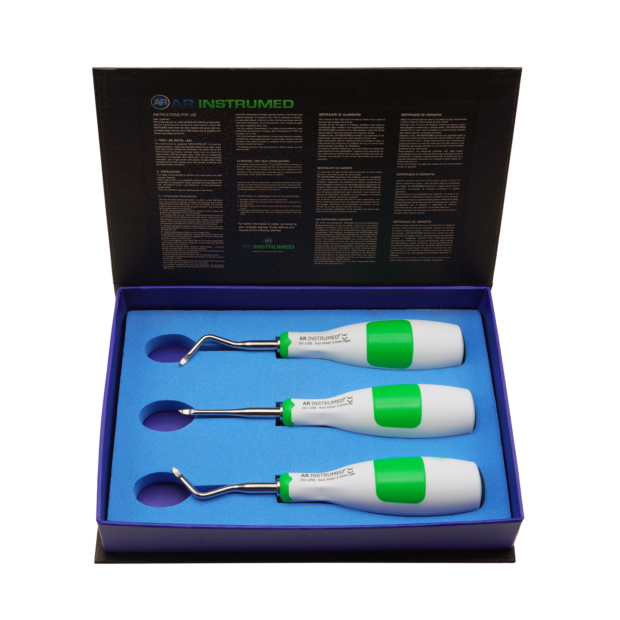 Extraktions Heidbrink Root Picker Set 3 Teile
