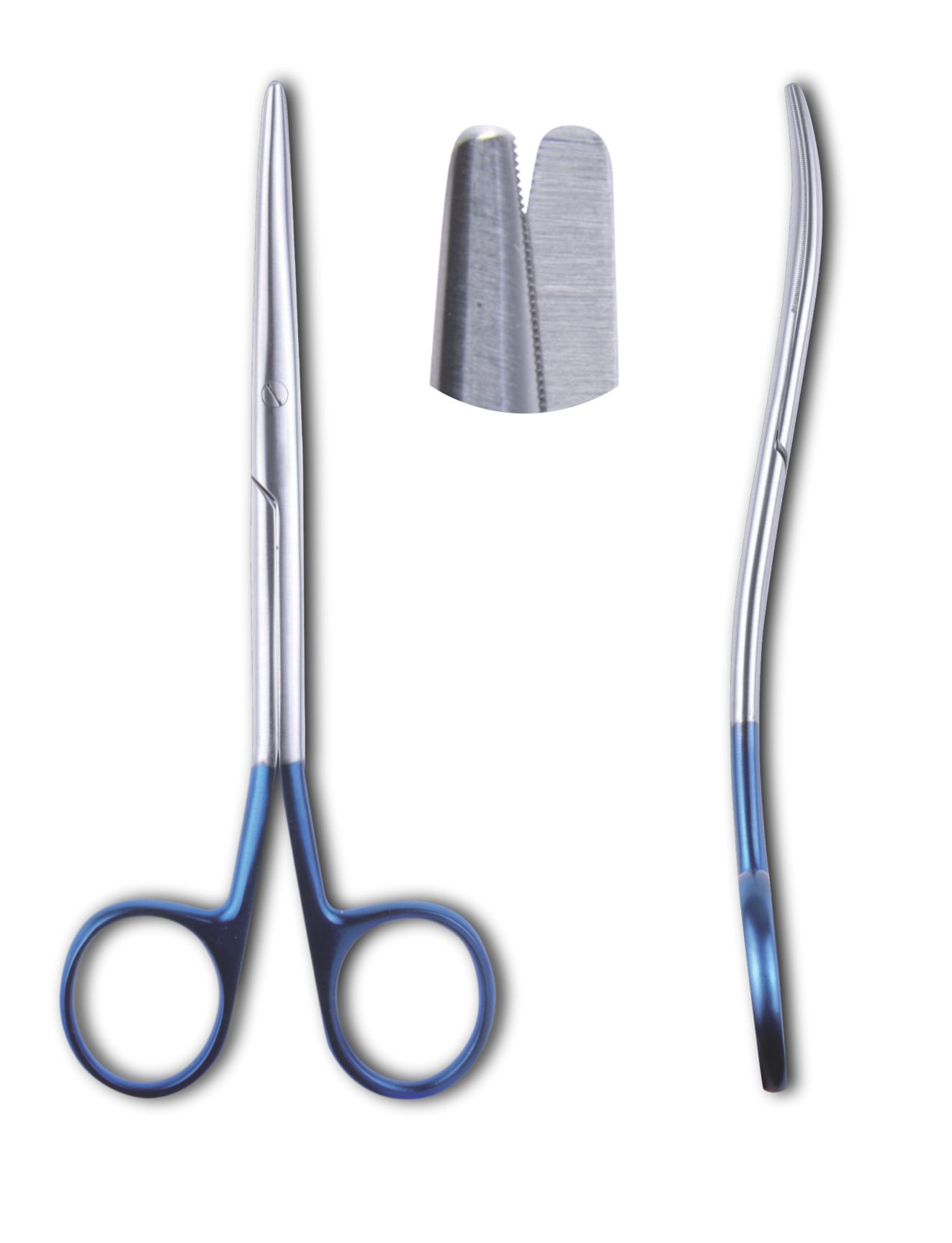 Metzenbaum Schere gezahnt doppelt gebogen 14.5 cm