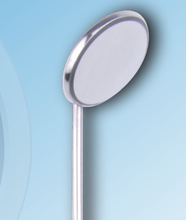 Mundspiegel Rhodium 22 mm 10/PK