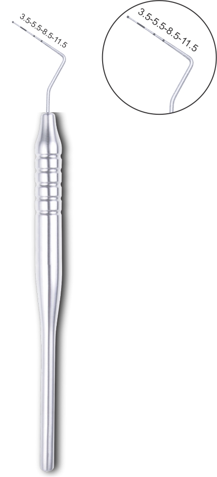 Paradontometer WHO Hohlgriff 10 mm