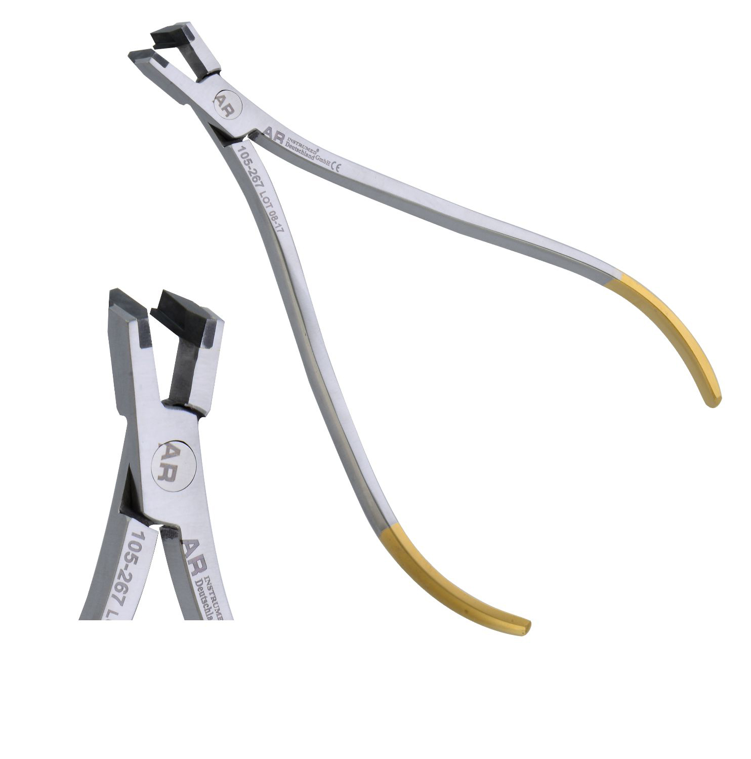 TC Distal End Cutter m/langem Griff Drähte bis .022 x .028