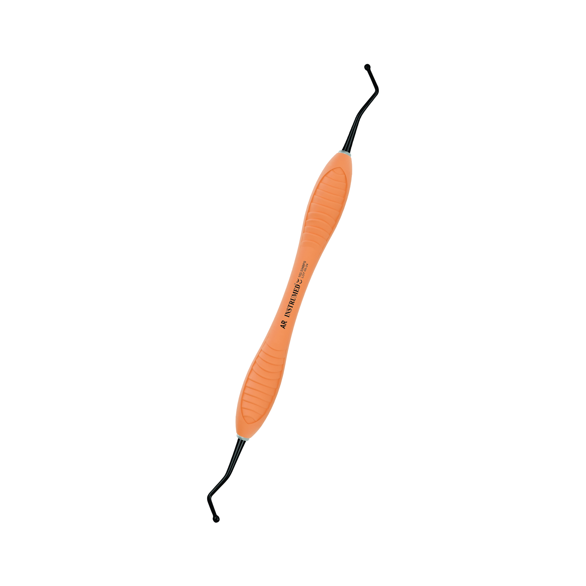 Burnisher Titanbeschichtung Griff hellorange