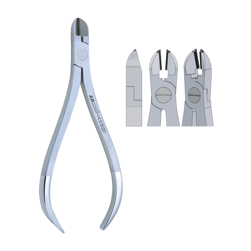 TC Pin & Ligaturschneider abgewinkelt 15° Drähte bis .016