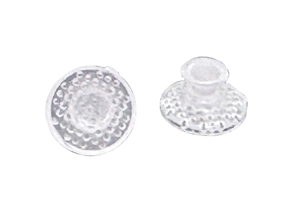 Bondable Ceramic Button klar runde Basis 10/PK