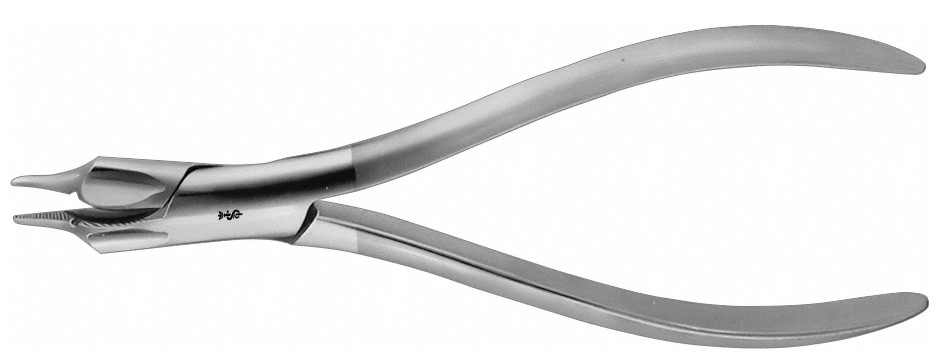 Krampon-Zange Draht bis 1.00 mm federhart 150 mm