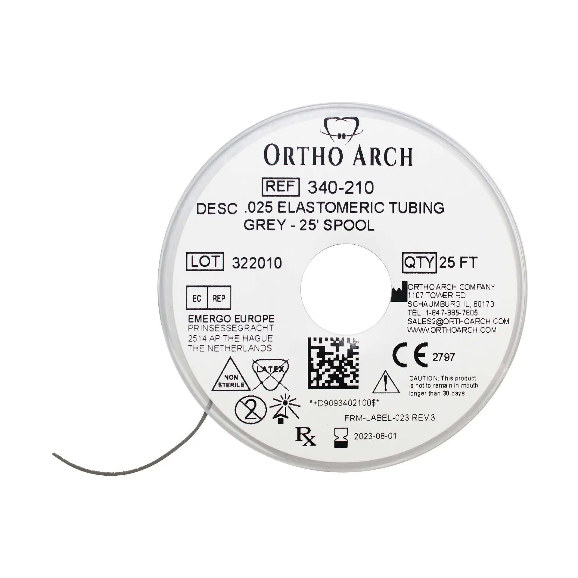Elastischer Faden .025 klar 25 ft. Spule