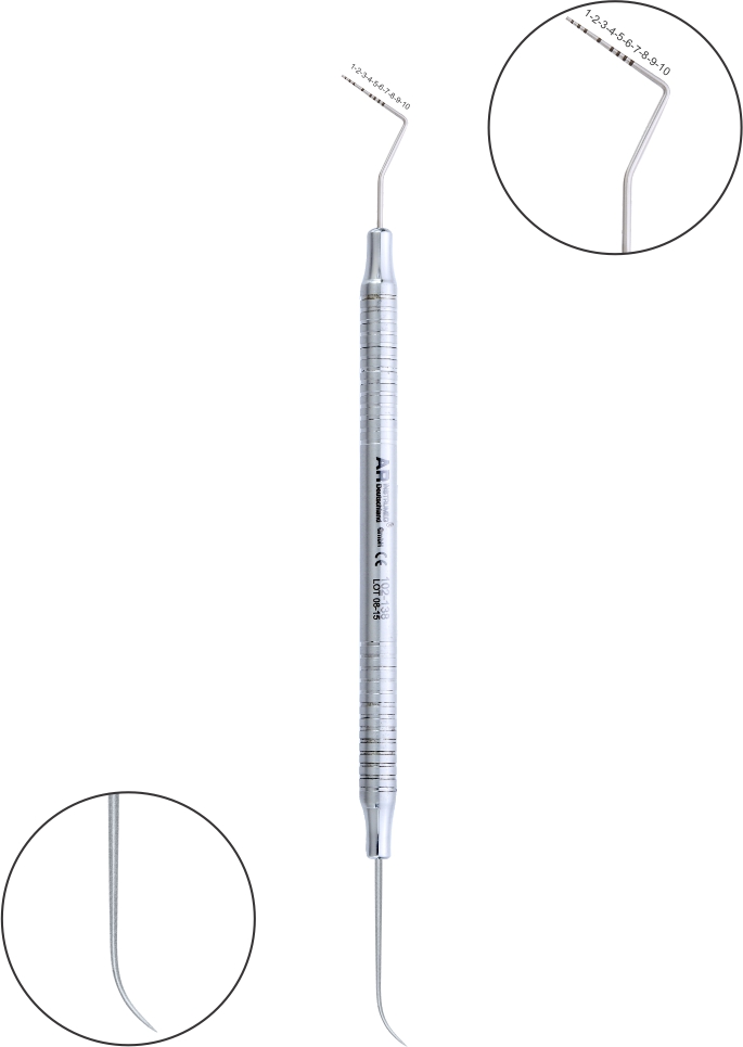 Paradontometer Williams Fig. 3 Griff 6 mm