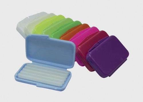 Wachsdöschen bunt gemischt mit Wachs 100/PK