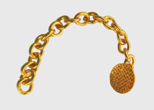 Eyelets m/Kette 24k goldbeschichtet 2.36 cm Länge 35 mm Durchmesser 2/PK Eyelets m/Kette 24k goldbeschichtet 2.36 cm Länge 35 mm Durchmesser 2/PK