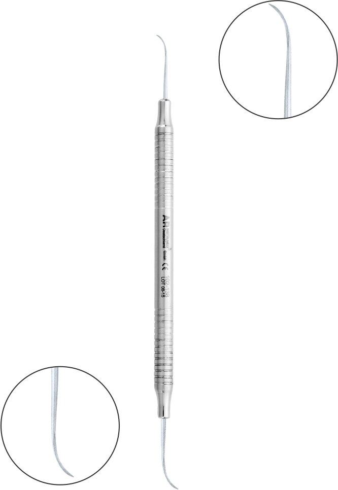 Explorer Fig. 3 doppelendig mit starker Spitze Griff 6 mm