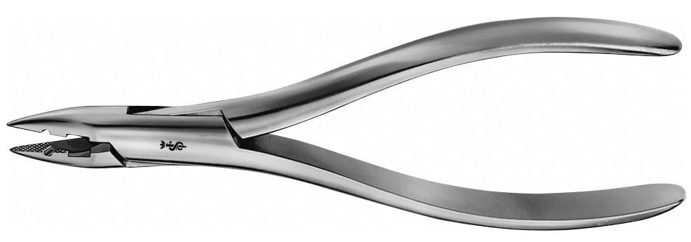 Krampon-Zange harter Draht bis 1.2 mm weicher Draht bis 1.5 mm federhart 160 mm
