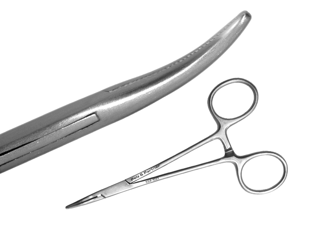 Mosquito Forcep gebogen