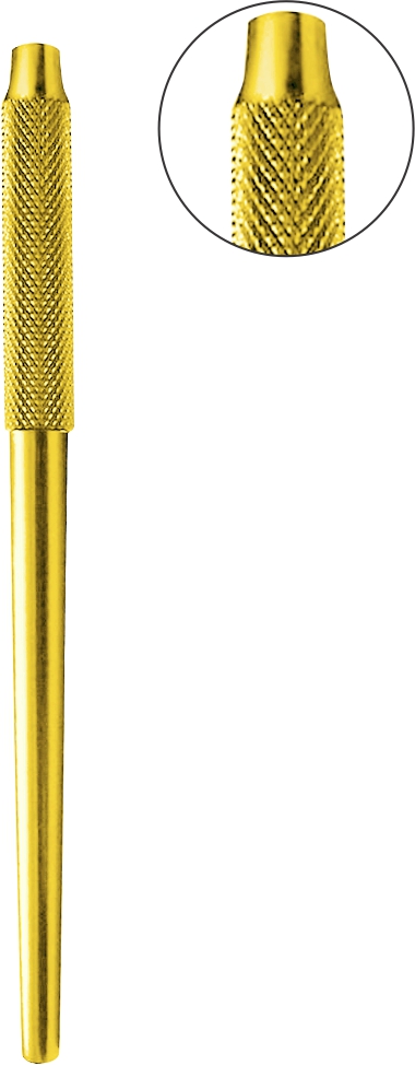 Spiegelgriff gelb 12.5 cm