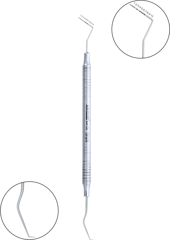 Paradontometer Williams Fig. 17 Griff 6 mm