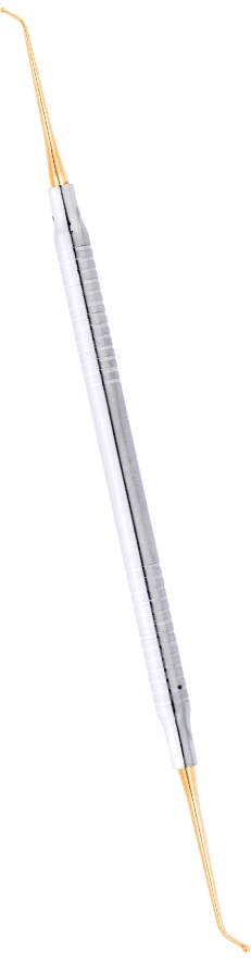Burnisher 1.2 mm / 1.6 mm Titan- / Plasma- (Gold) -beschichtung Griff 6 mm