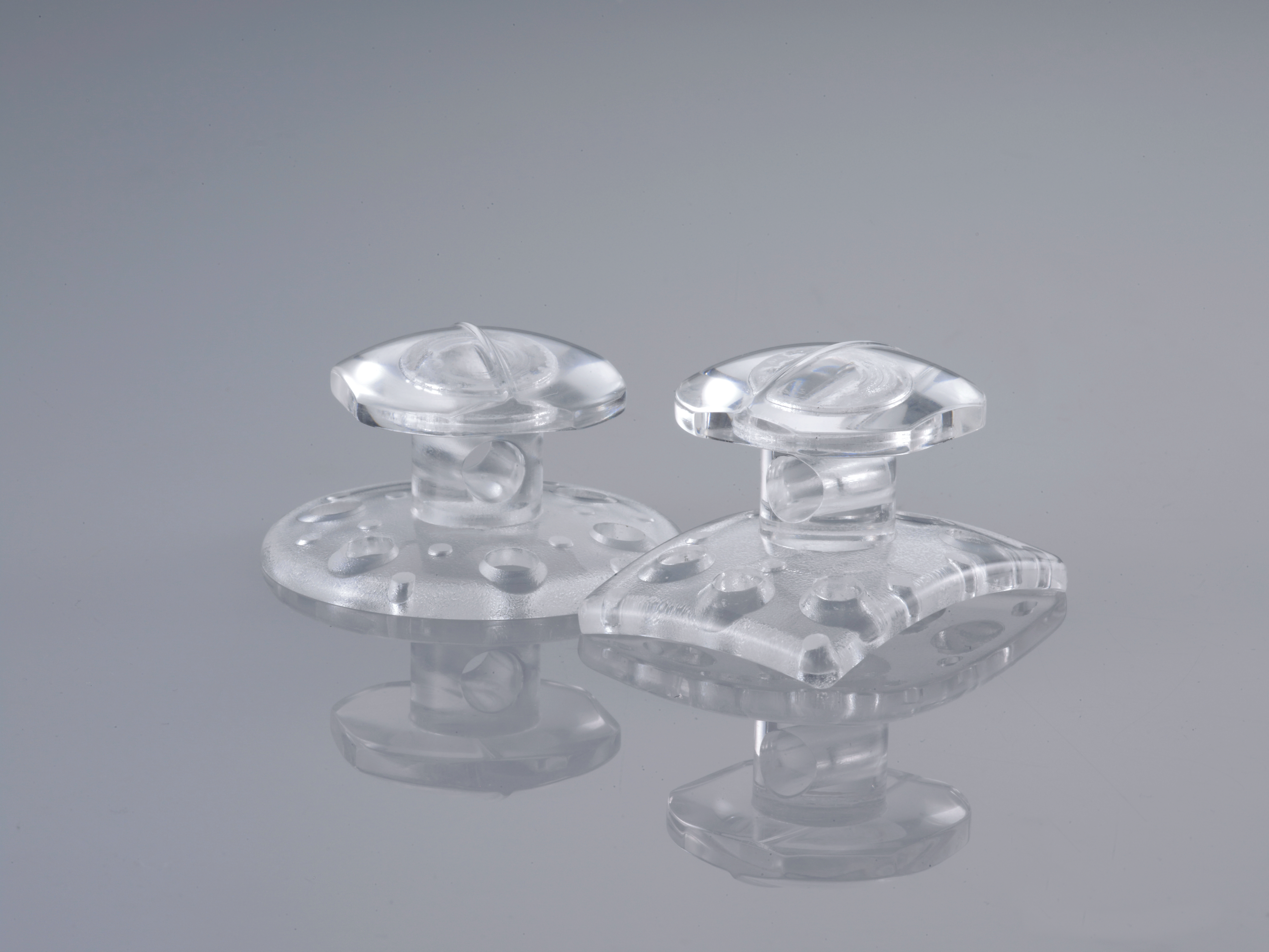 Multi Buttons runde Basis transparent 10/PK Multi Buttons runde Basis transparent 10/PK