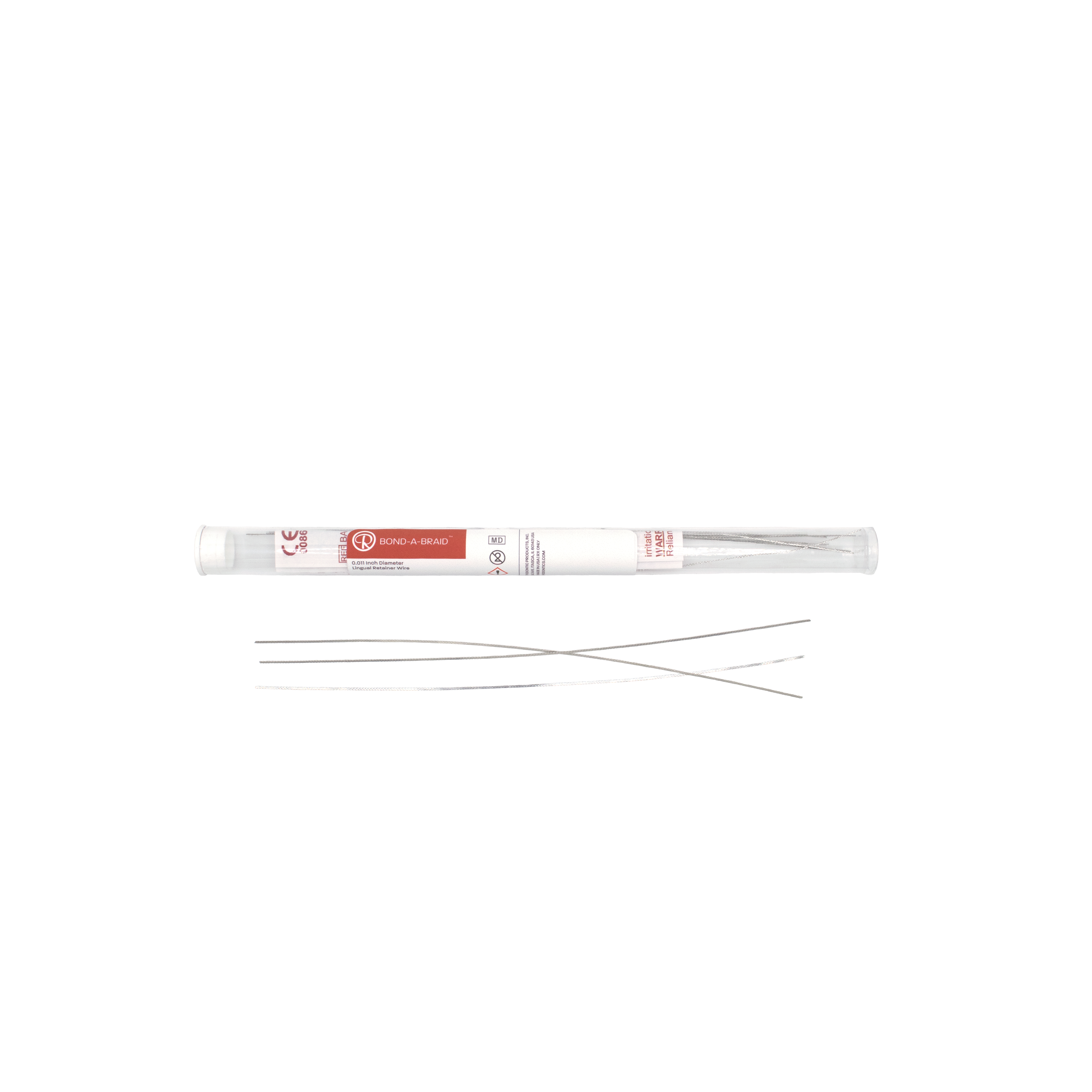 Bond-a-Braid® dead soft 8 fach geflochtener Draht nach Dr. James Hilgers Länge: 155 mm .027 x . 011 10/PK Bond-a-Braid® dead soft 8 fach geflochtener Draht nach Dr. James Hilgers Länge: 155 mm .027 x . 011 10/PK