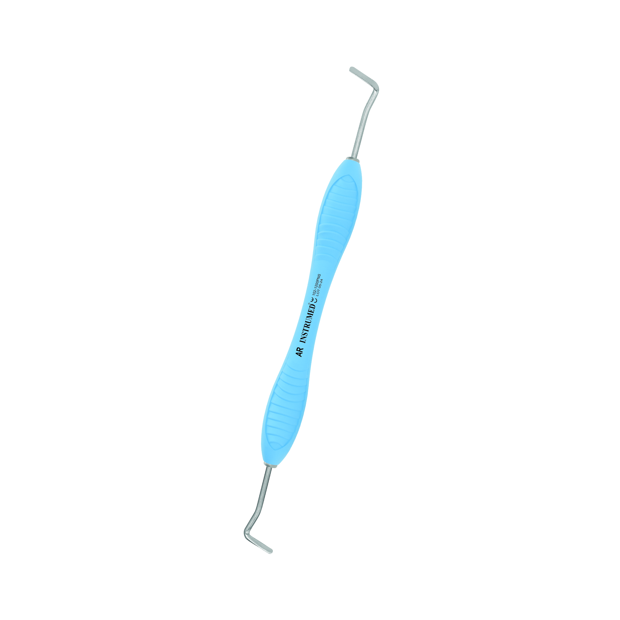 Heidemann Spatel AR Premium Pro 5 Twist Niti gezahnt 2.0 mm 12 cm Griff hellblau