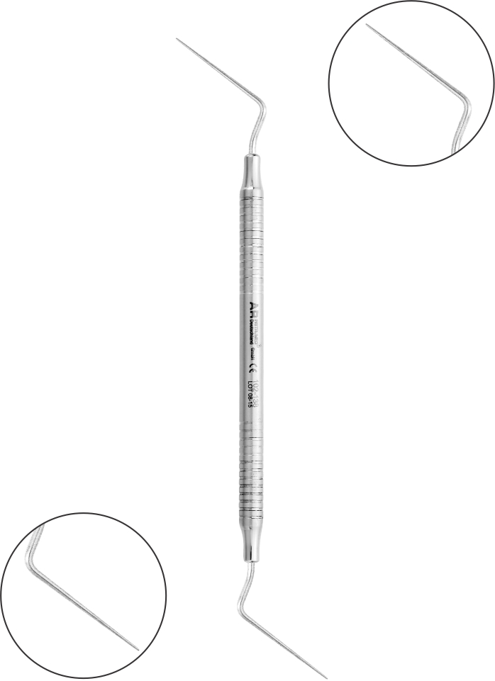 Plugger 1/3 doppelendig 0.4 mm / 0.45 mm Griff 6 mm