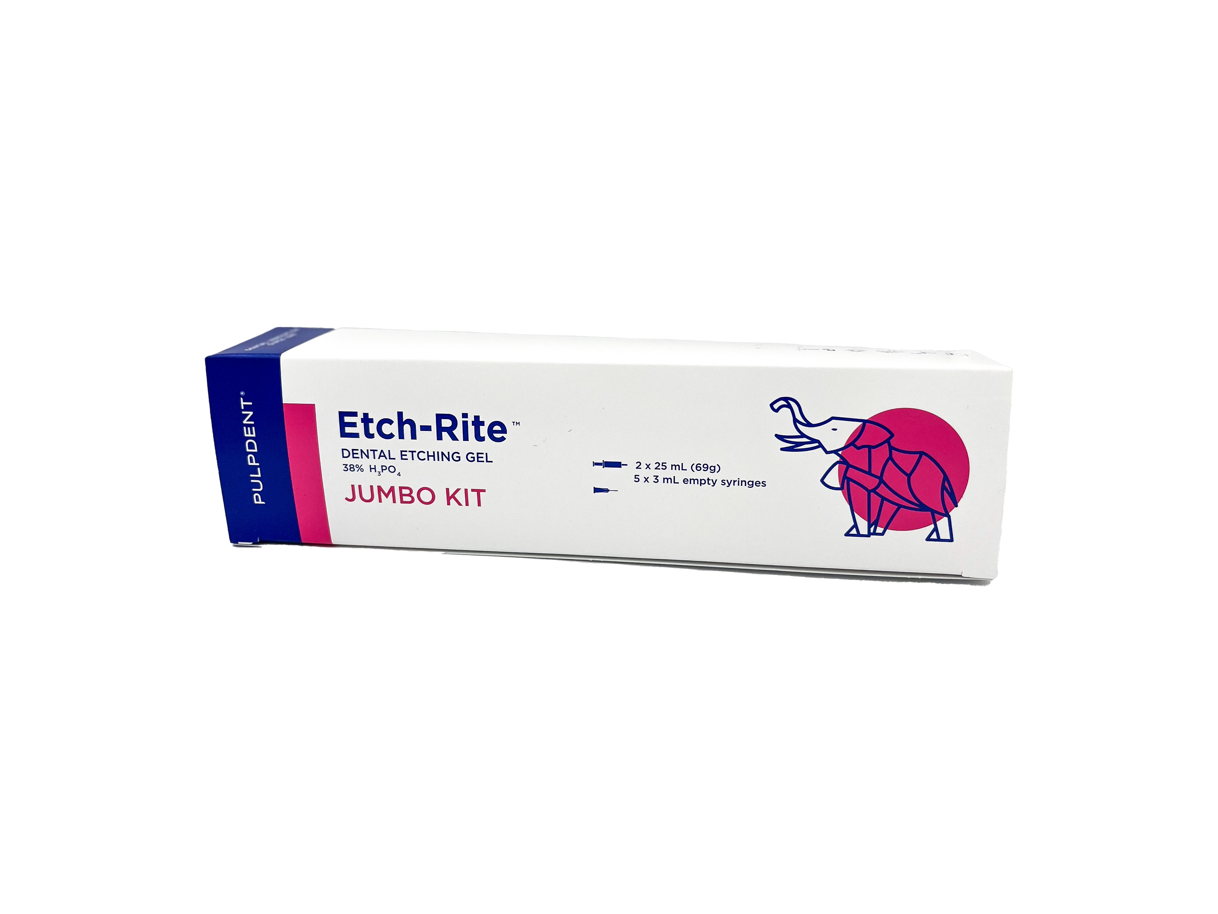 ETCH-RITE Jumbo Kit 2 x 25 ml (64 g) Spritzen 5 x 3 ml Spritzen leer 50 Spitzen