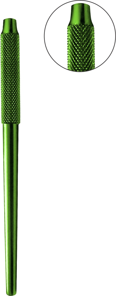 Spiegelgriff grün 12.5 cm