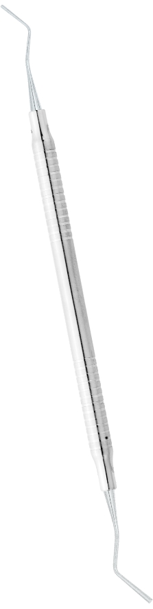 Füllungsinstrument 1.0 mm / 1.4 mm gezahnt Griff 6 mm