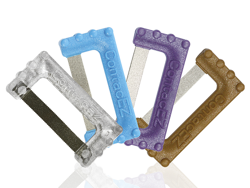 ContacEZ IPR Single-Sided Opener 0.10 mm mittel gezahnt klar 8/PK