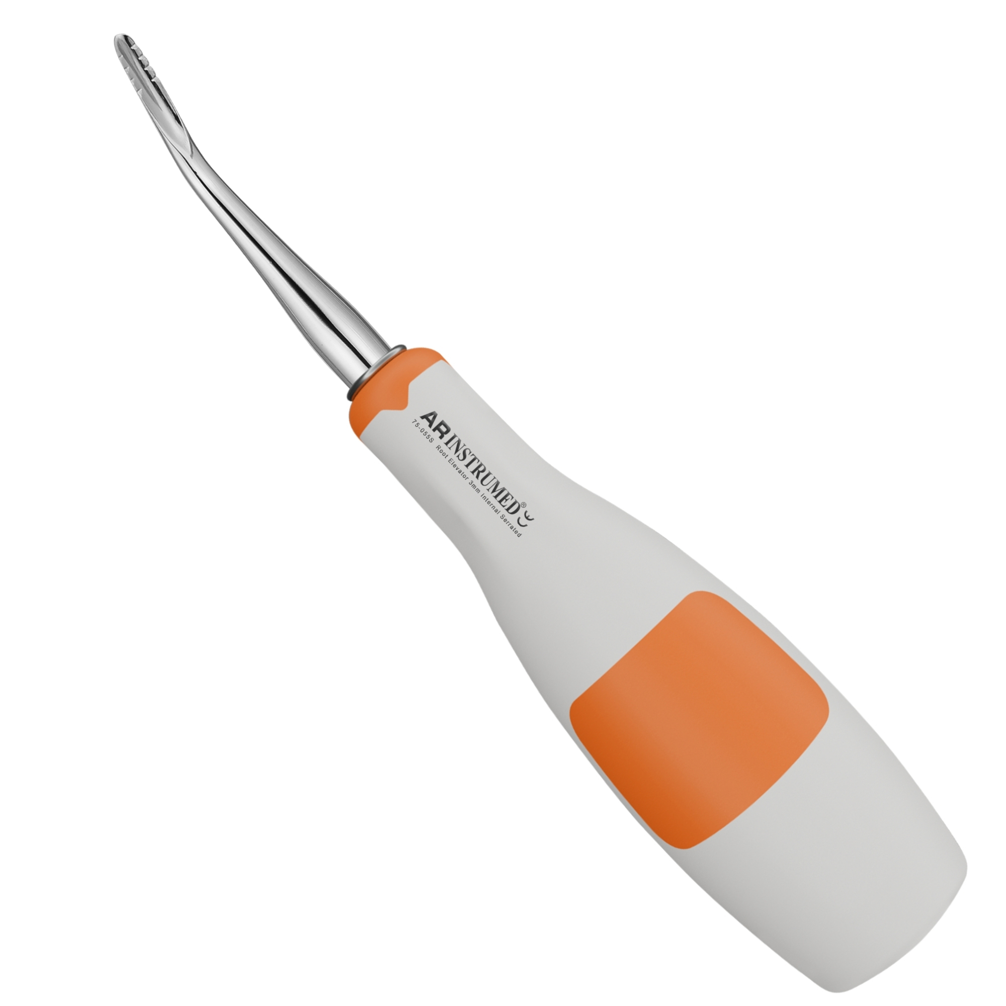 Wurzelheber AR Soft abgerundete Schräge innen 3 mm Griff orange