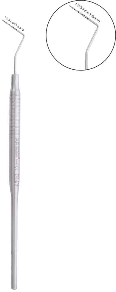 Paradontometer Williams Hohlgriff 10 mm