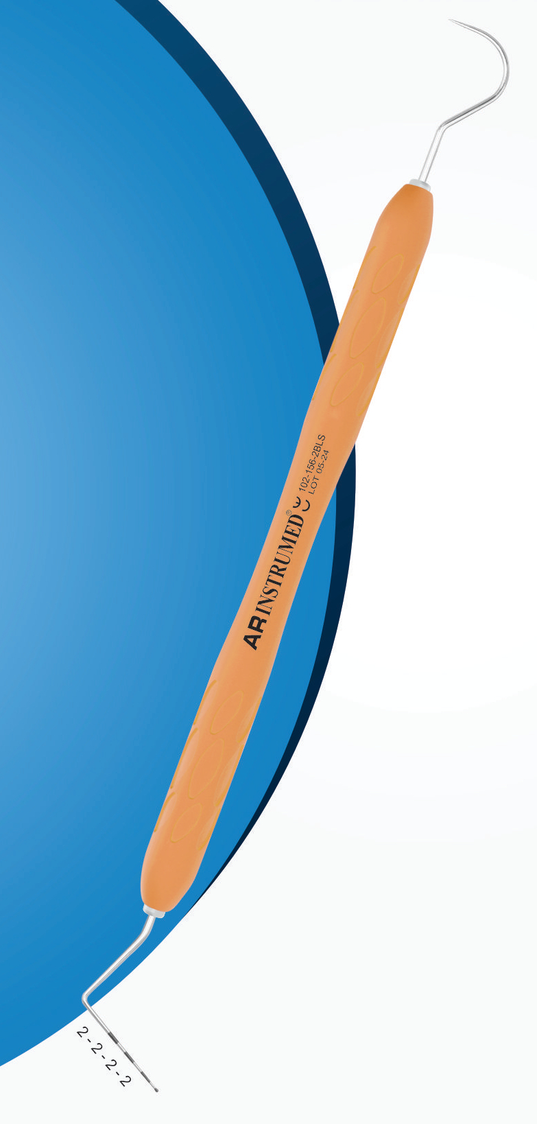 CP 2 (Kugelkopf)-23 Sonde AR Light doppelseitiger Griff hellorange